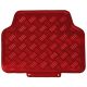 Tapis Auto CAOUTCHOUC Tuning metallise Universel Rouge