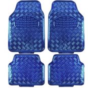 Tapis Auto CAOUTCHOUC Tuning metallise Universel Bleu